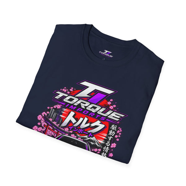 Torque Drift Car Tee — Japanese Retro Racing T-Shirt (トルク)