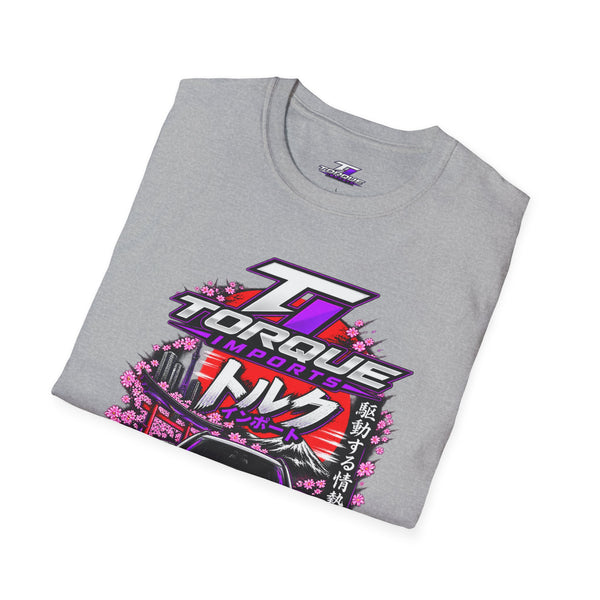 Torque Drift Car Tee — Japanese Retro Racing T-Shirt (トルク)