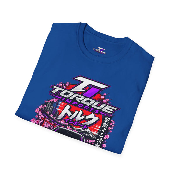 Torque Drift Car Tee — Japanese Retro Racing T-Shirt (トルク)