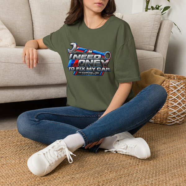 Torque Imports — "I Need Money To Fix My Car" Wrench Auto Repair Tee