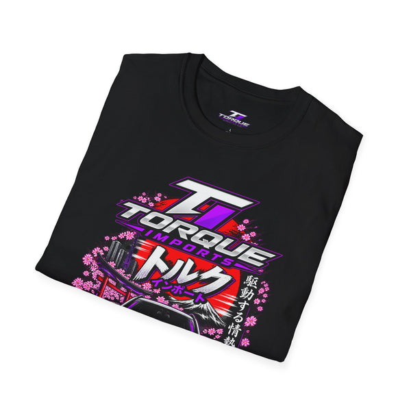 Torque Drift Car Tee — Japanese Retro Racing T-Shirt (トルク)