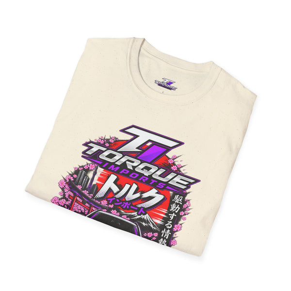 Torque Drift Car Tee — Japanese Retro Racing T-Shirt (トルク)
