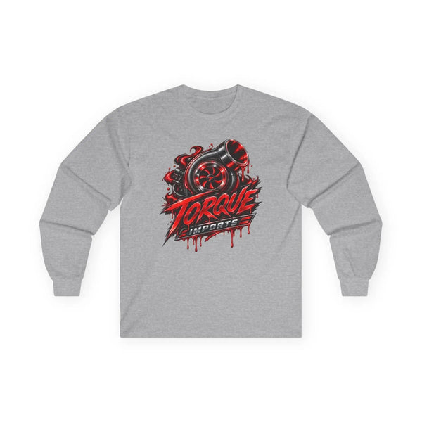 Torque Motorsports Turbo Long Sleeve Tee in Sport Grey